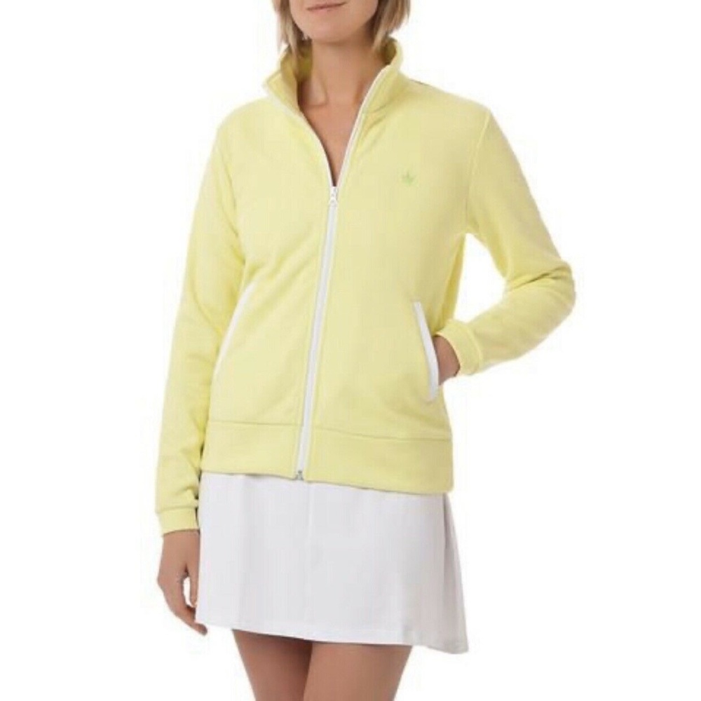 Boast Quilted Bomber Tennis Jacket, Sunny Lime